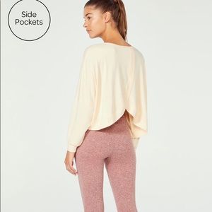 Ellie Activewear Terracotta Crush set sports bra leggings and long sleeve top